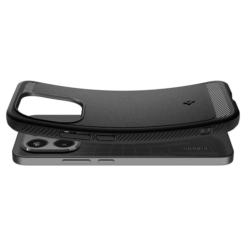 Husa Xiaomi 15T Spigen Rugged Armor, negru