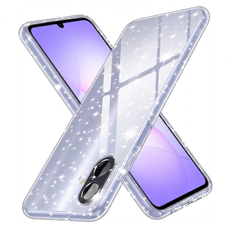 Husa sclipici Samsung Galaxy A07 4G Techsuit SparkleSkin, transparenta