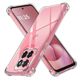 Husa Motorola Moto G67 Power Techsuit Shockproof Clear Silicone, transparenta