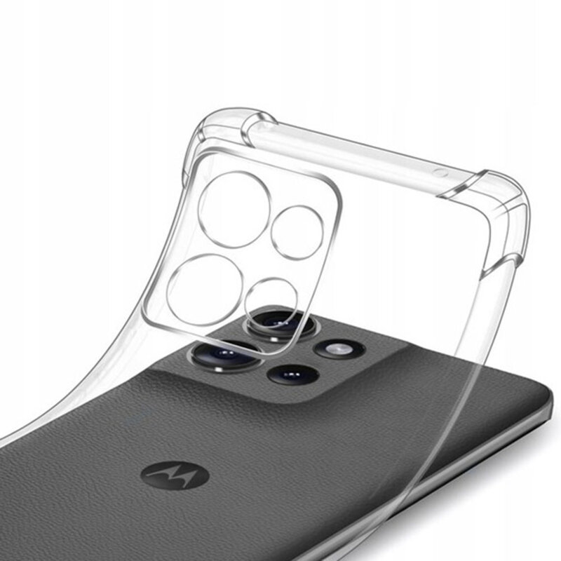 Husa Motorola Edge 70 Techsuit Shockproof Clear Silicone, transparenta