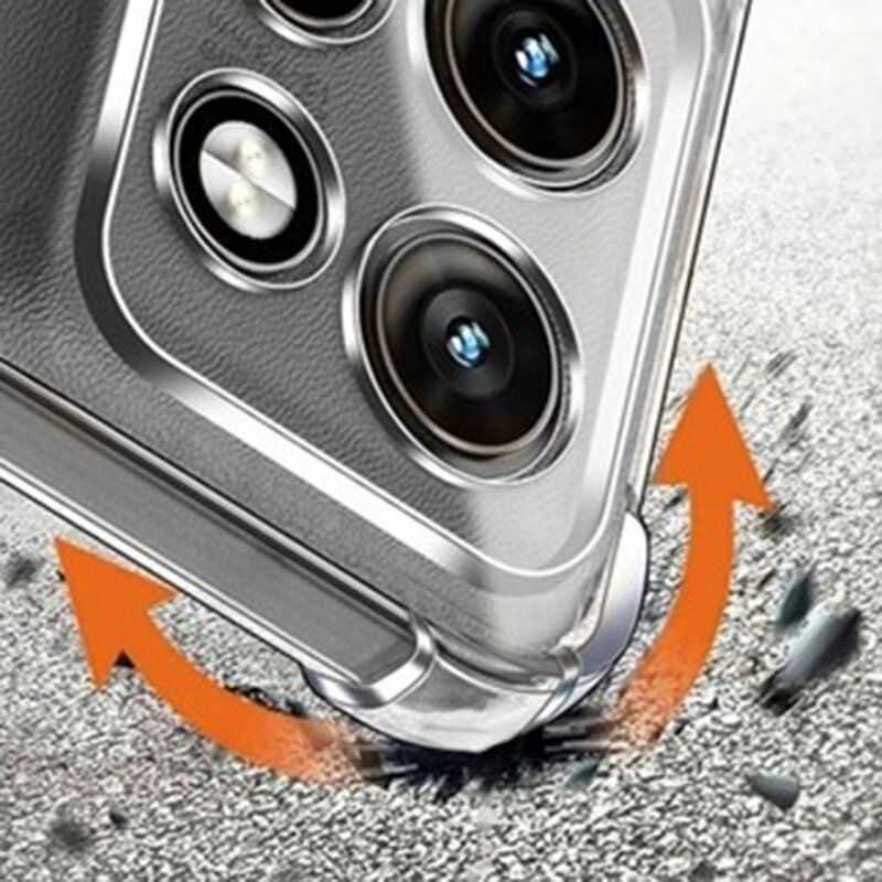 Husa Motorola Edge 70 Techsuit Shockproof Clear Silicone, transparenta