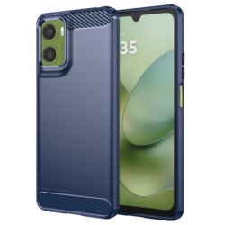 Husa Motorola Moto G06 Techsuit Carbon Silicone, albastru