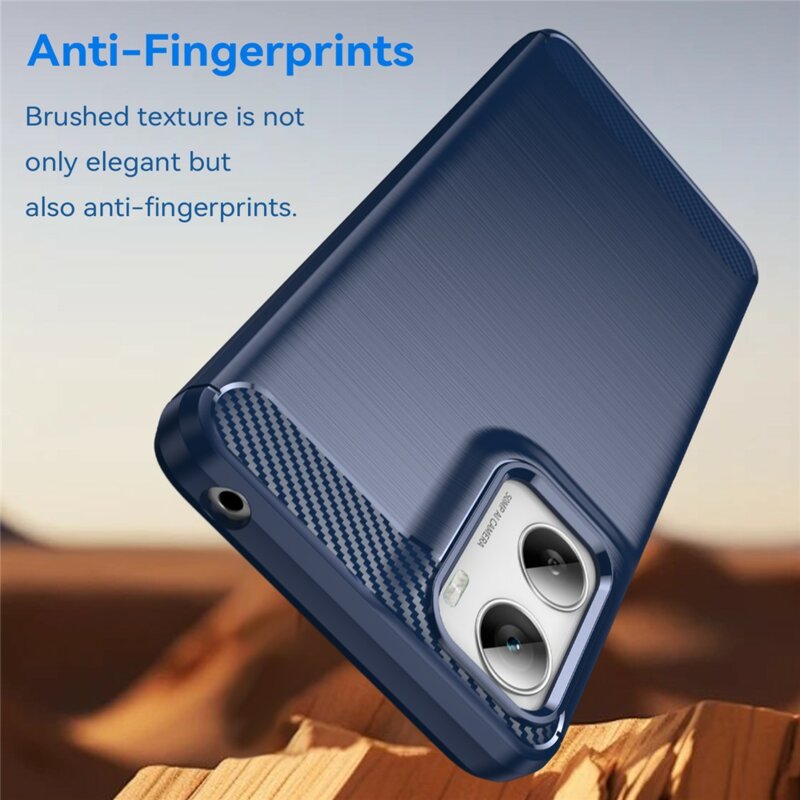 Husa Motorola Moto G06 Techsuit Carbon Silicone, albastru