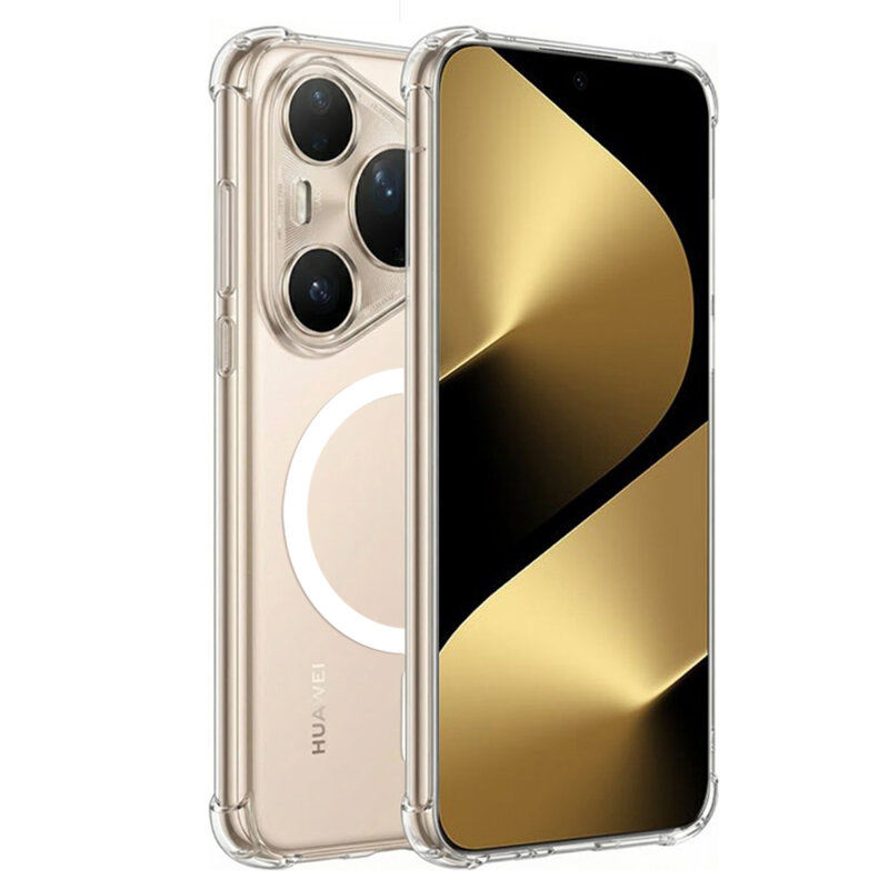 Husa Huawei Pura 80 Ultra Techsuit Shockproof Clear Silicone MagSafe, transparenta