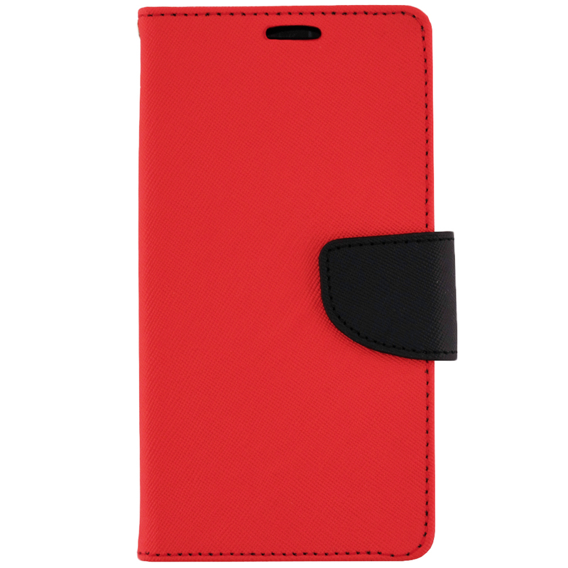 Husa Xiaomi Redmi Note 4 (MediaTek) Flip Rosu - Negru MyFancy
