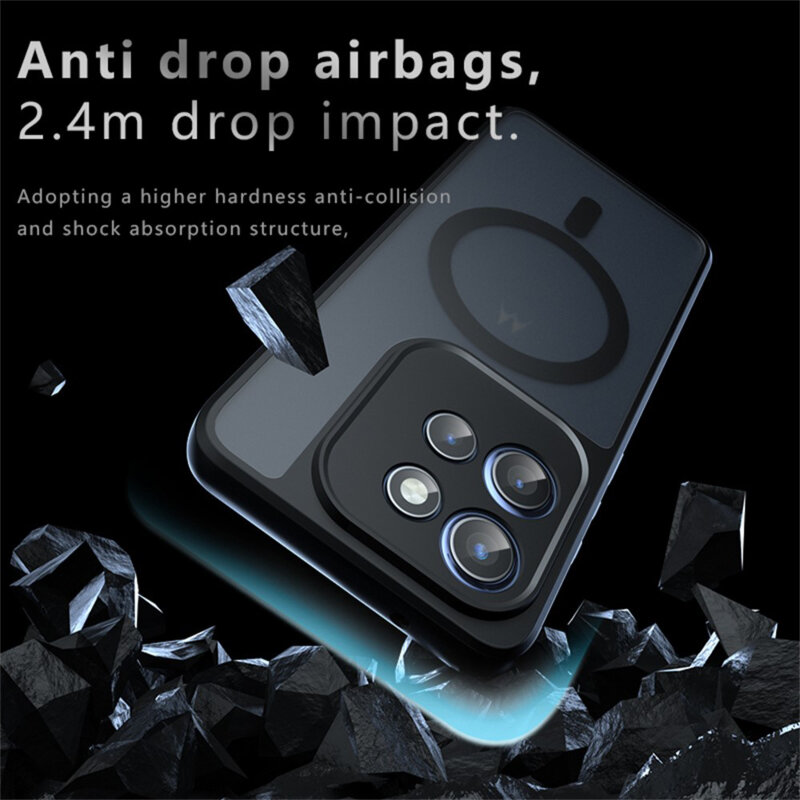 Husa Motorola Edge 50 Neo Techsuit PureFrost MagSafe, negru frost