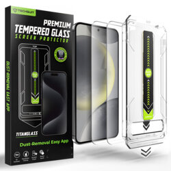 [Pachet 2x] Folie Samsung Galaxy S24 Techsuit TitanGlass CrystalHD, transparenta