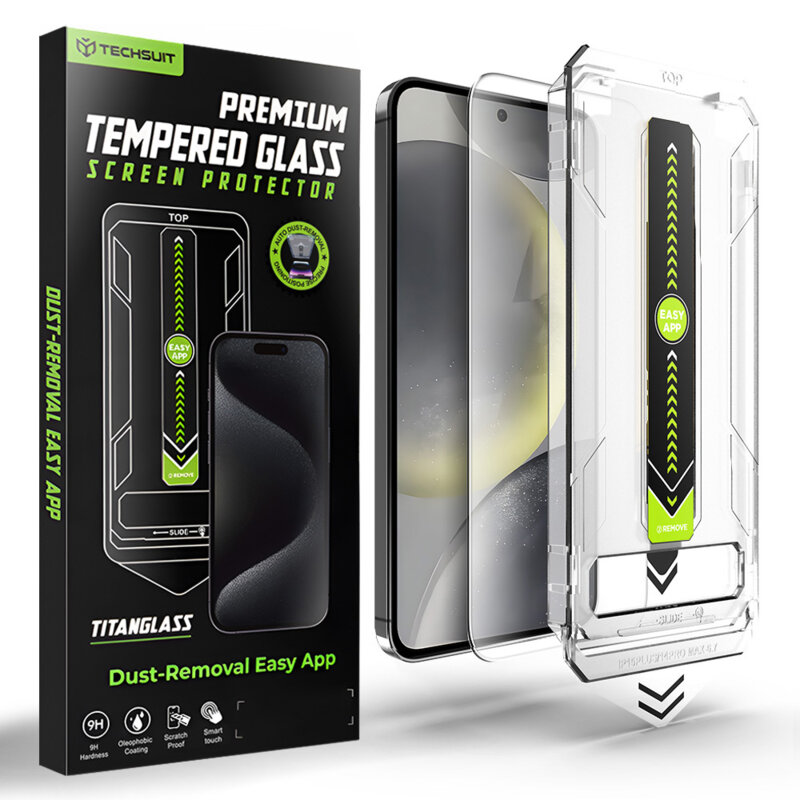 Folie Samsung Galaxy S24 Plus Techsuit TitanGlass CrystalHD, transparenta