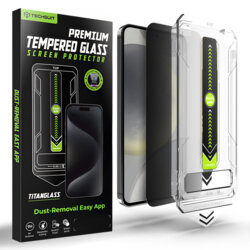 Folie Samsung Galaxy S24 Techsuit TitanGlass CrystalHD, privacy