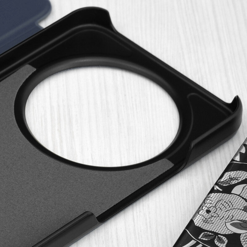 Husa Honor Magic8 Lite Eco Leather View flip tip carte, albastru