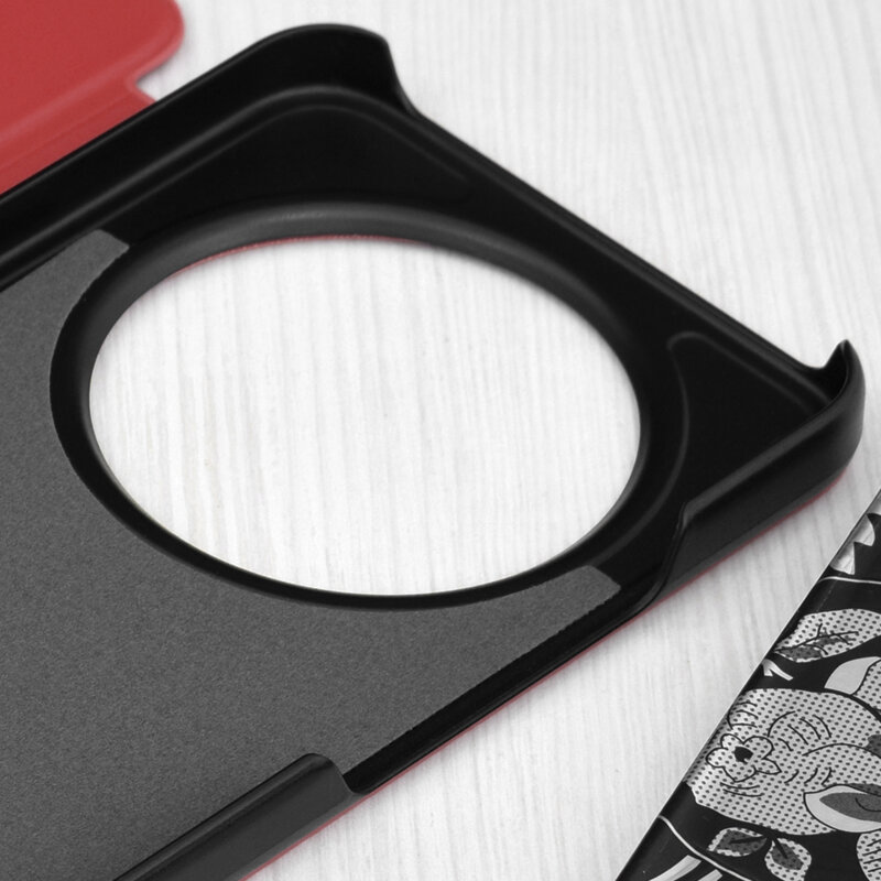 Husa Honor Magic8 Lite Eco Leather View flip tip carte, rosu