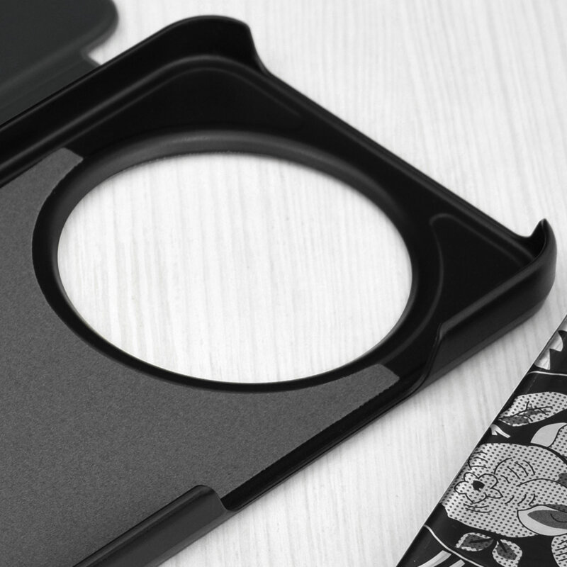 Husa Honor Magic8 Lite Eco Leather View flip tip carte, negru