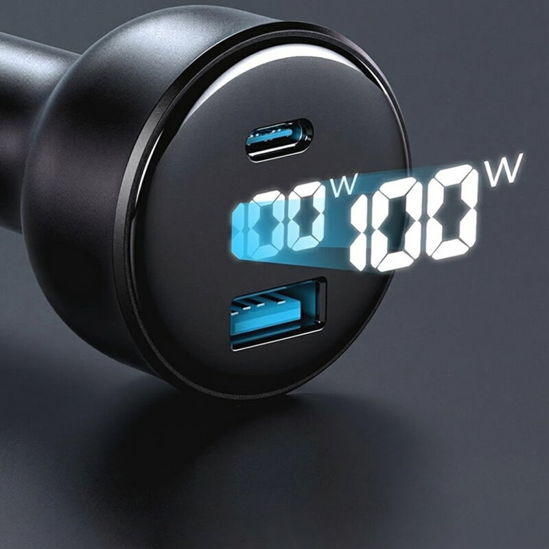 Incarcator auto bricheta PD100W Havit CC100W, negru