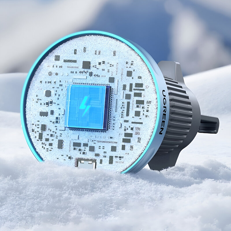 Suport auto cu incarcare wireless 15W, Ugreen, albastru, W758