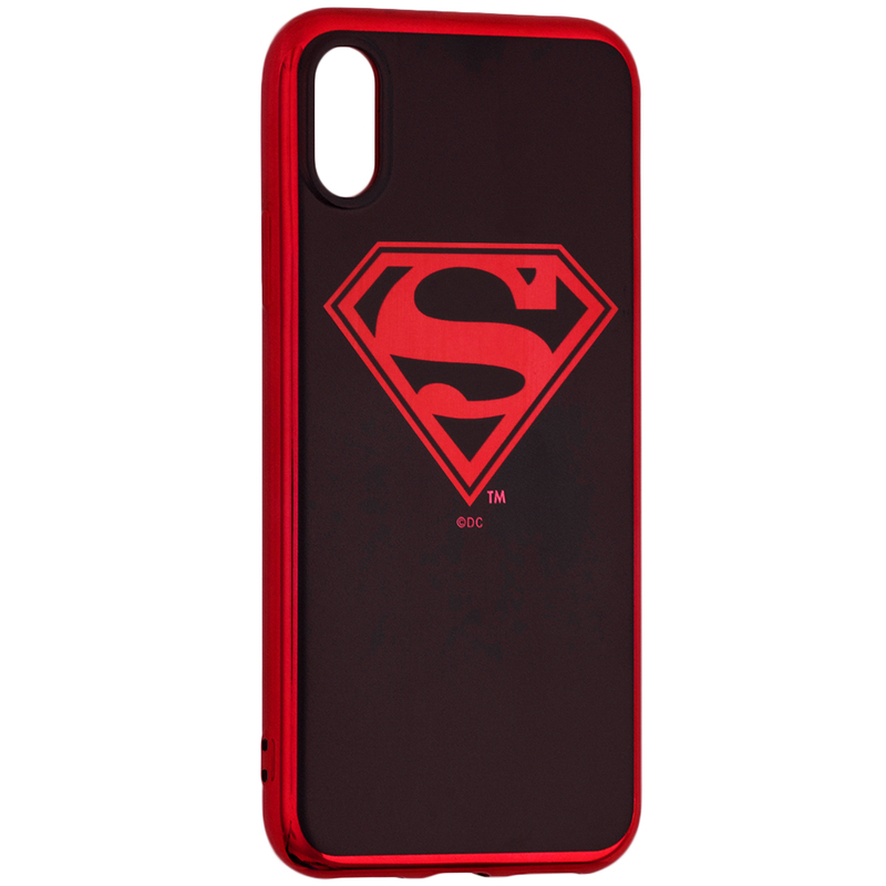 Husa iPhone XS Cu Licenta DC Comics - Superman Chrome