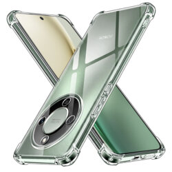 Husa Honor Magic8 Lite Techsuit Shockproof Clear Silicone, transparenta