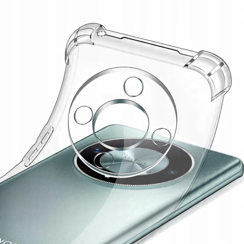 Husa Honor Magic8 Lite Techsuit Shockproof Clear Silicone, transparenta