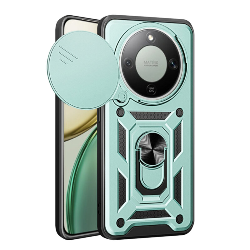 Husa Honor Magic8 Lite protectie camera Techsuit CamShield Series, verde