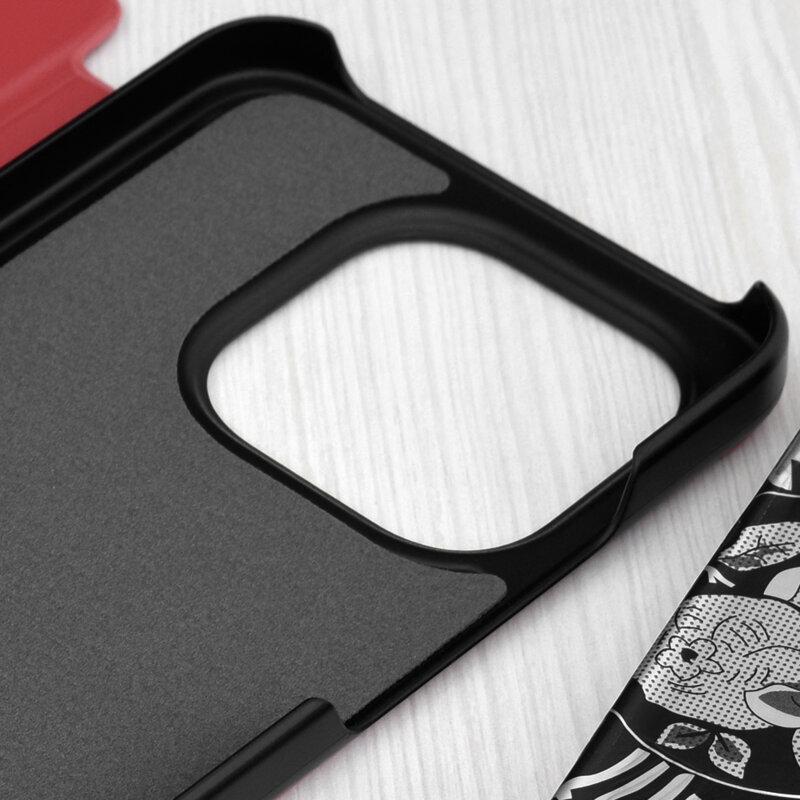 Husa Xiaomi 15T Eco Leather View flip tip carte, rosu