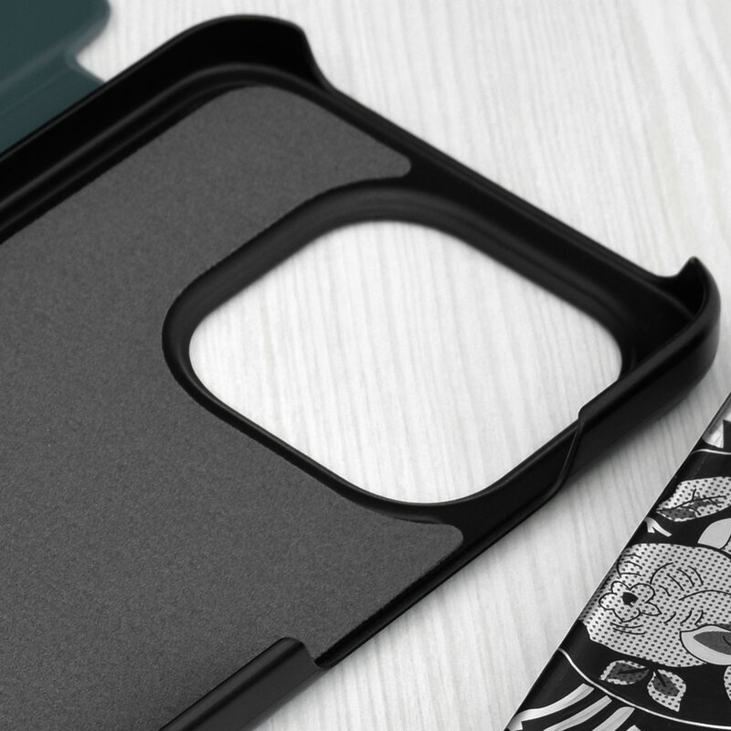 Husa Xiaomi 15T Eco Leather View flip tip carte, verde
