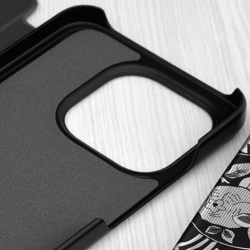 Husa Xiaomi 15T Eco Leather View flip tip carte, negru