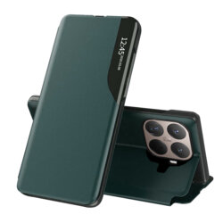 Husa Xiaomi 15T Pro Eco Leather View flip tip carte, verde