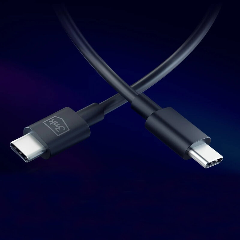 Cablu de date USB-C 100W, 3mk Hyper, negru, 1.2m