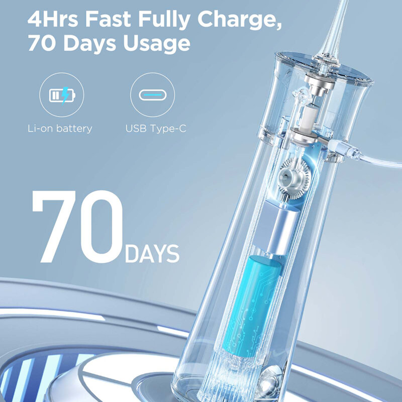 Irigator bucal cu 6 capete, 5 moduri Bitvae, alb, BVF30