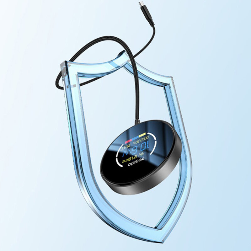 Statie incarcare magnetica cu display Yesido DS28, 15W, alb