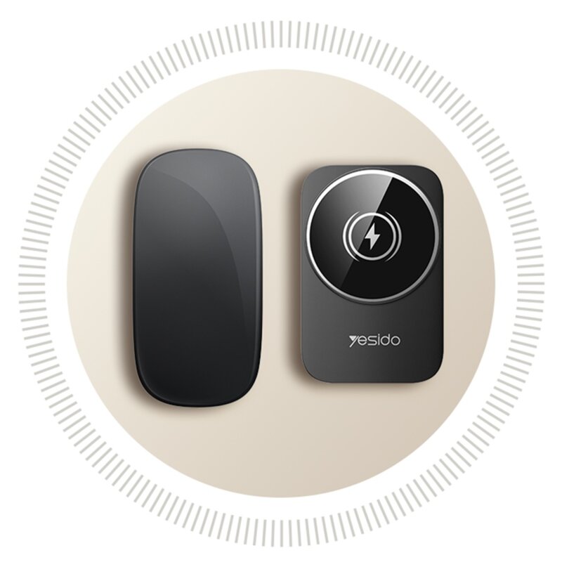 Statie incarcare wireless 3in1 pliabila Yesido DS27, 15W, negru