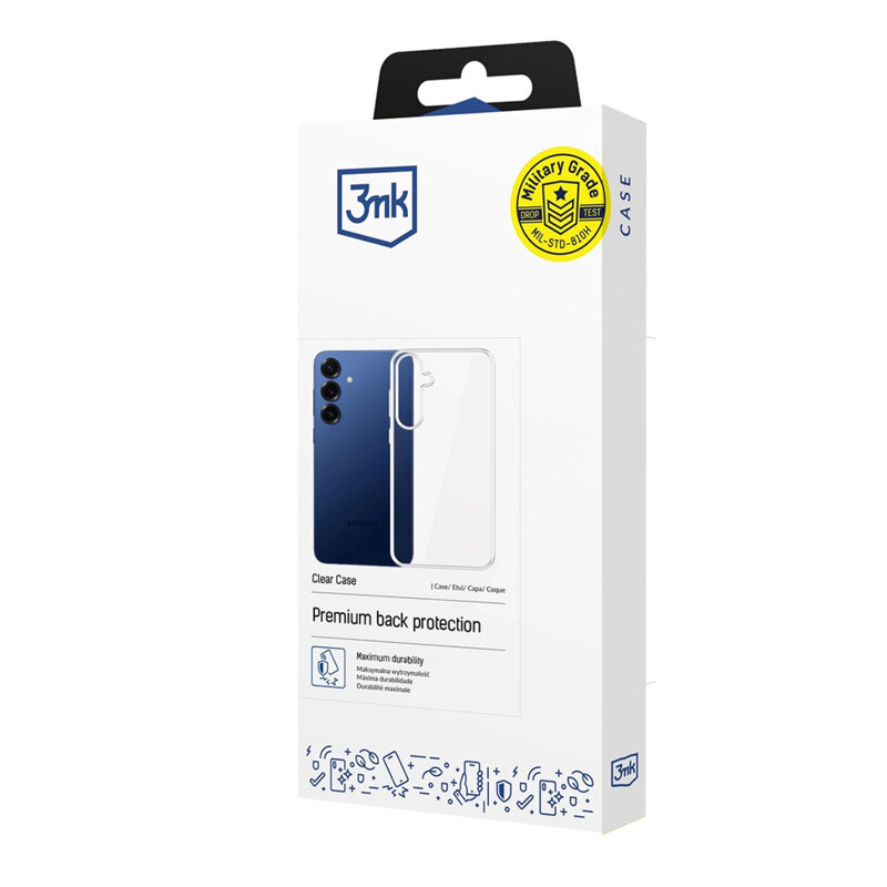 Husa Samsung Galaxy S25 FE 3mk Clear Case, transparenta