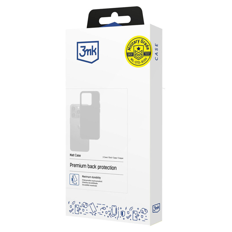 Husa Honor Magic8 Lite premium 3mk Matt Case, negru