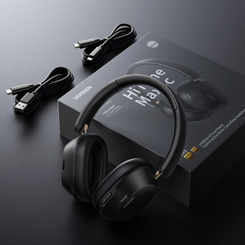 Casti wireless Bluetooth V5.4 Noise Cancelling Ugreen, alb, 35758