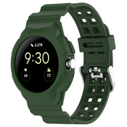 Curea Google Pixel Watch 4 41mm Techsuit, verde, W065