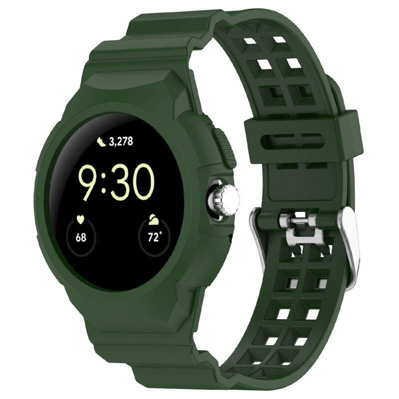 Curea Google Pixel Watch 4 41mm Techsuit, verde, W065