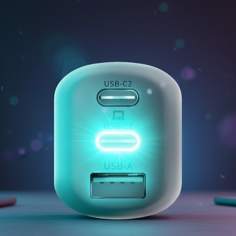 Incarcator retea USB GaN 65W, 3mk Hyper, alb