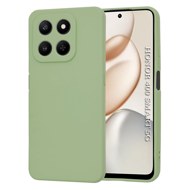 Husa silicon Honor 400 Smart 5G Techsuit SoftFlex, verde deschis