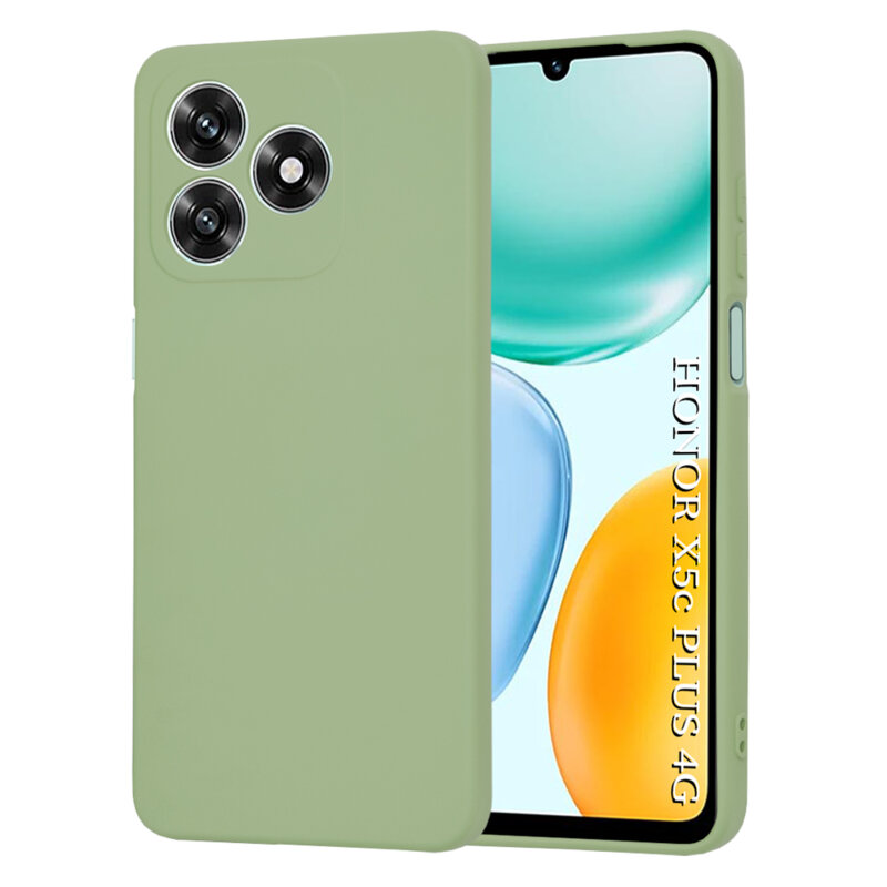 Husa silicon Honor X5c Plus Techsuit SoftFlex, verde deschis