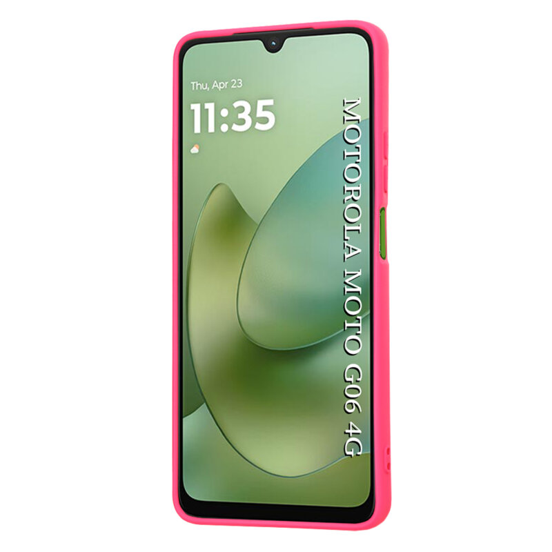 Husa silicon Motorola Moto G06 Techsuit SoftFlex, fucsia