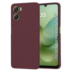 Husa silicon Motorola Moto G06 Techsuit SoftFlex, bordo