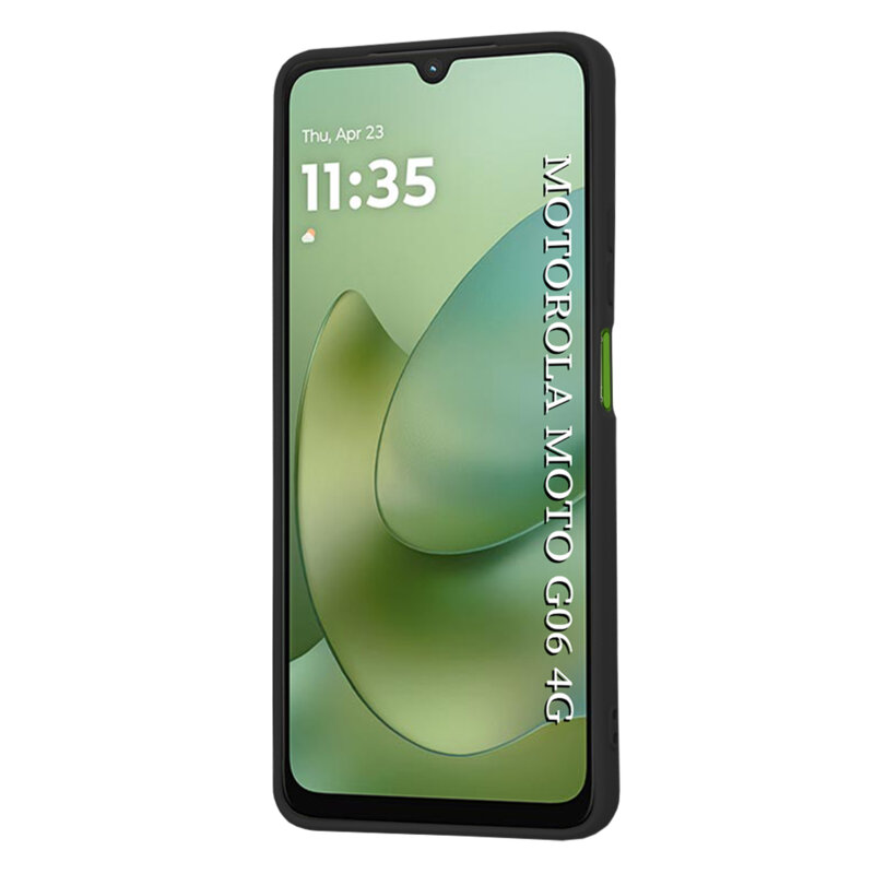 Husa silicon Motorola Moto G06 Techsuit SoftFlex, negru