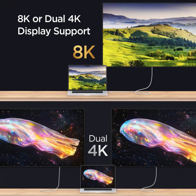 Cablu Type-C Spigen, 240W, 40Gbps, 8K, 1.2m, alb, EB24012CC