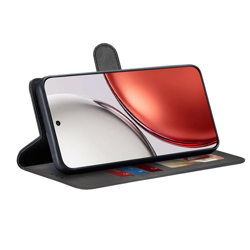 Husa 360 Honor Magic8 Lite Techsuit Diary Book, negru