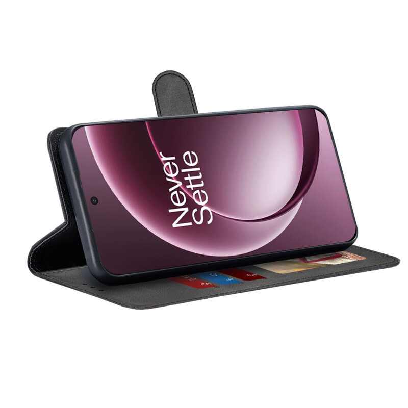 Husa 360 OnePlus 15 Techsuit Diary Book, negru