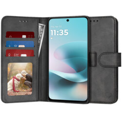 Husa 360 Motorola Moto G67 Power Techsuit Diary Book, negru
