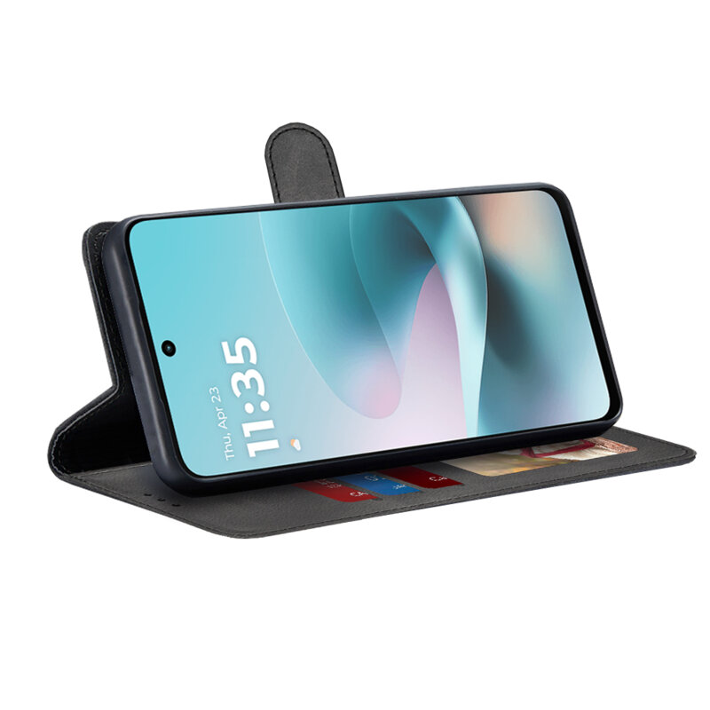Husa 360 Motorola Moto G67 Power Techsuit Diary Book, negru
