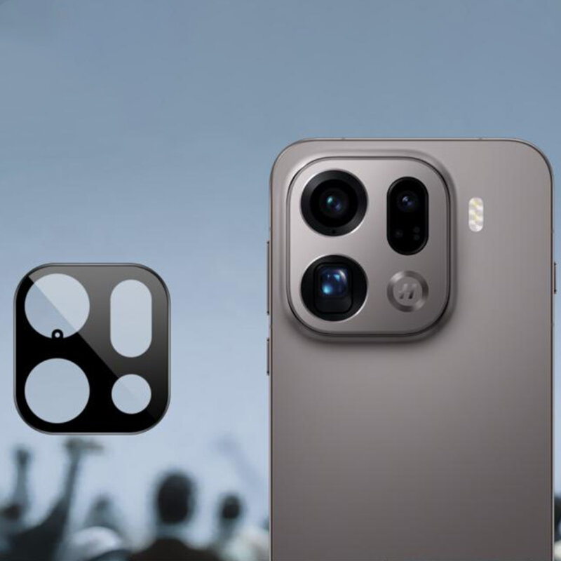 Folie camera Oppo Find X9 Pro Techsuit Full Glass, negru