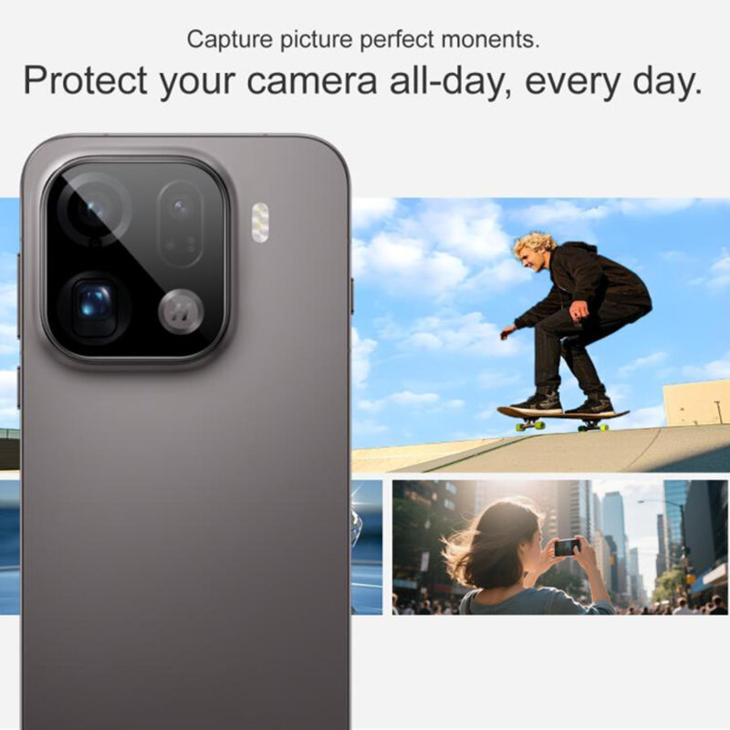 Folie camera Oppo Find X9 Pro Techsuit Full Glass, negru