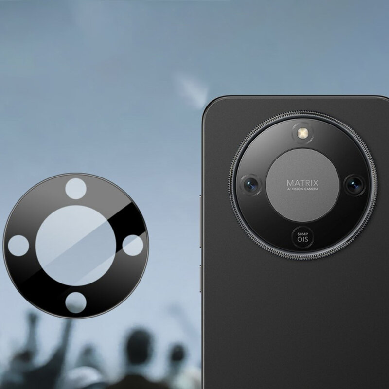 Folie camera Honor Magic8 Lite Techsuit Full Glass, negru