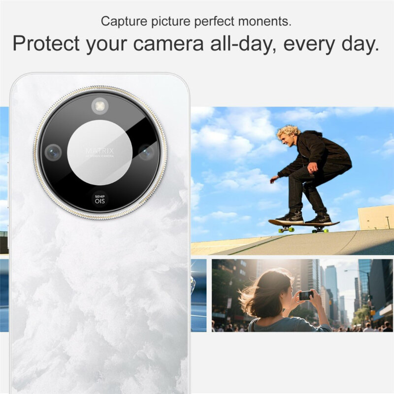 Folie camera Honor Magic8 Lite Techsuit Full Glass, negru